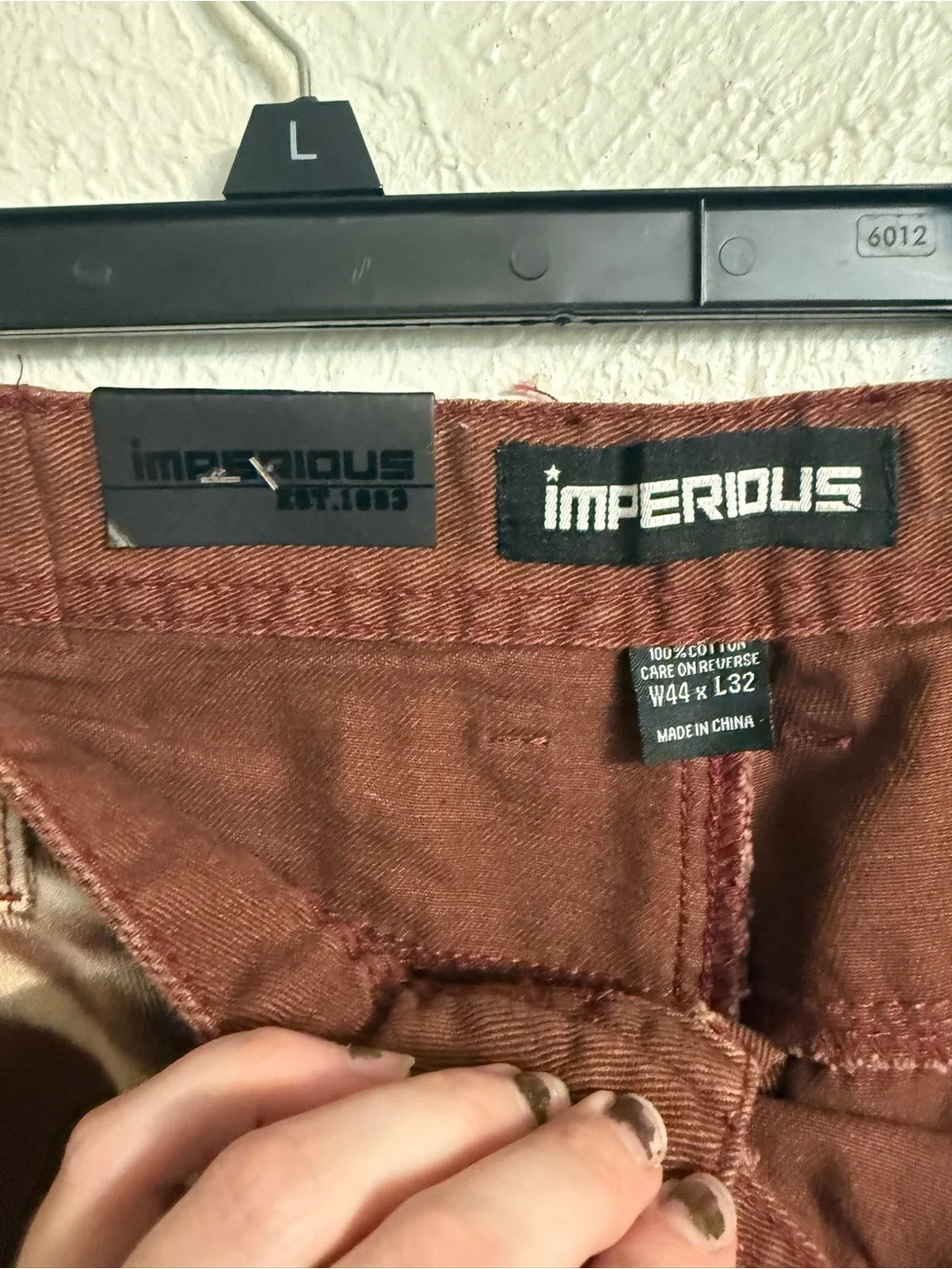 NWT Imperious Red and White Tie Dye Jeans